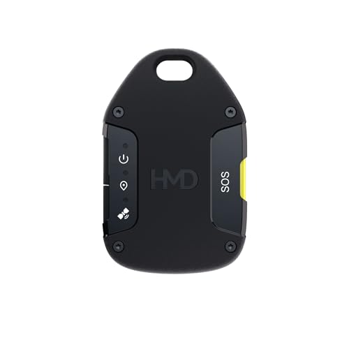 HMD OffGrid Satellitenkommunikator (Bluetooth 5.1, kompatibel mit Android und iOS, IP68, Satellitennachrichten, SOS-Dienste,Standortverfolgung, 3 Tage Akku) Schwarz