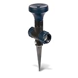 Gilmour Adjustable Spot Sprinkler with Spike Base, Multi Pattern Sprinkler Head for Targeted Coverage in Flower Beds and Vegetable Gardens