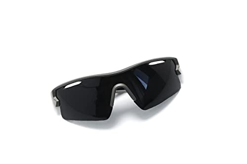 Óculos De Sol Esportivo Unissex Ciclismo Montanhismo Esporte Ao Ar Livre Cx-2802 (Cinza-Preto)