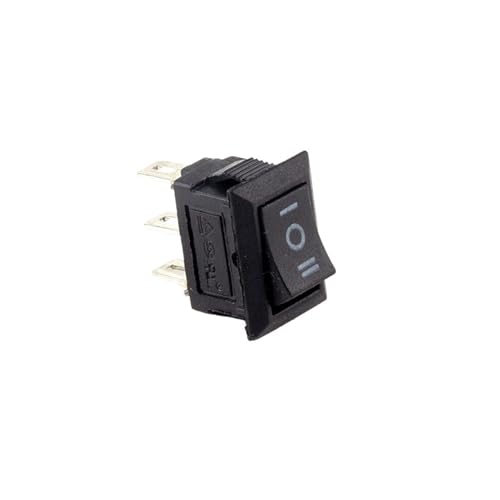Interrupteur à bouton poussoir encliquetable 3A 250V compact à 3 broches