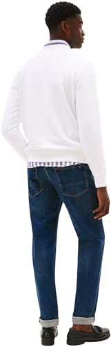 Tommy Hilfiger Herren Sweatshirt Essential Terry Crewneck mit Rundhalsausschnitt, Weiß (White), S – Ansicht 2