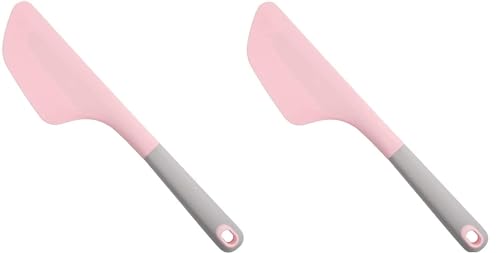 Image of Omelette Spatula Kitchen Omelet Turner Silicone Omelette Turner Flip and Fold Omelette Turner for Kitchen Omelet Pancake Crepes (2, Light Pink)