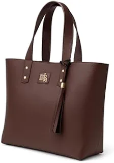 Bolsa Feminina em Couro Ecológico Grande com Alça Moderna e Versatil para o dia-a-dia.(Marrom)