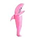 Shark Costume Kids 4'3''-4'11'' Tall, Pink Inflatable Shark Costume for Halloween, Gifts