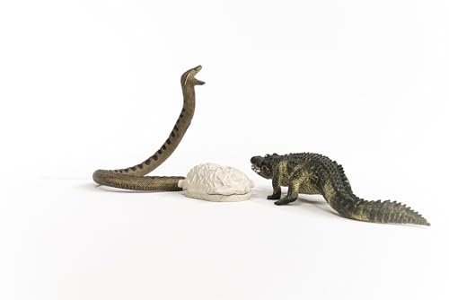 SCHLEICH 42625 Gefahr im Sumpf (NatGeo), für Kinder ab 3+ Jahren, WILD Life - Spielset