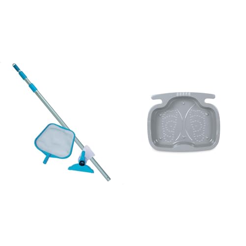 Intex Pool Maintenance Kit - Poolzubehör - Pool Reinigungsset - 2-teilig & Pool Foot Bath - Poolzubehör - Pool Fußbad - 56 x 46 x 9 cm