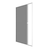 MOUSTIKIT Moustiquaire Enroulable Latérale ALU H230 cm x L140 cm Coloris Blanc Confort