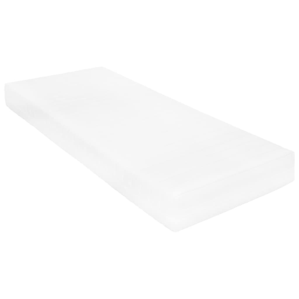 Cama de día con colchón de 90 x 200 cm, sofá cama de pino macizo, cama de invitados multifuncional para dormitorio y sala de estar, somier de láminas resistente, color blanco