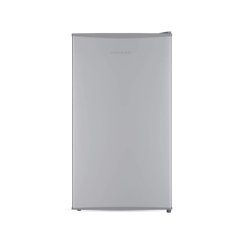 Cookology UCIF93BK Freestanding under counter Fridge in Silver - 93 Litre Capacity - Adjustable Temperature Control & Legs - With Chiller Box