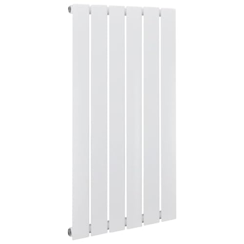 Teenpull Radiador de panel blanco 465 × 900 mm de acero, 530 W de potencia, ahorro de energía y compacto para salón, dormitorio, oficina, diseño moderno con termostato, ahorra espacio y es duradero
