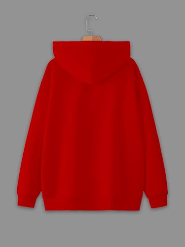 Image of Mack Jonney Solid Hooded Cotton Fleece Sweatshirt for Men-VMACK639116