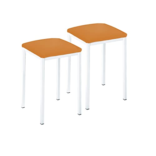 Tabourets de cuisine ASTIMESA TACUBL orange : la solution pour petits espaces et entretien facile
