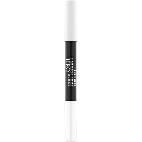 Catrice Highlighting Hero Duo Pencil, Kajalstift, Nr. 030, Weiss, schimmernd, matt, vegan, ohne Mikroplastikpartikel, Nanopartikel frei, ohne Parfüm, 1er Pack (2.4g)