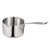 Casserole à lait en acier inoxydable : échelle de capacité intégrée, facile à saisir le volume, chauffer uniformément, économiser de l'énergie et du temps, cafetière sur la cuisinière