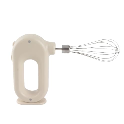 Tosuny Mini Batidora de Mano Inalámbrica 1500mAh |Batidor de Huevos Eléctrico Carga USB de 4 Velocidades (WHITE)