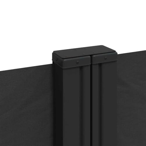 Paravent rétractable résistant aux intempéries et vent noir 120 cm - 7