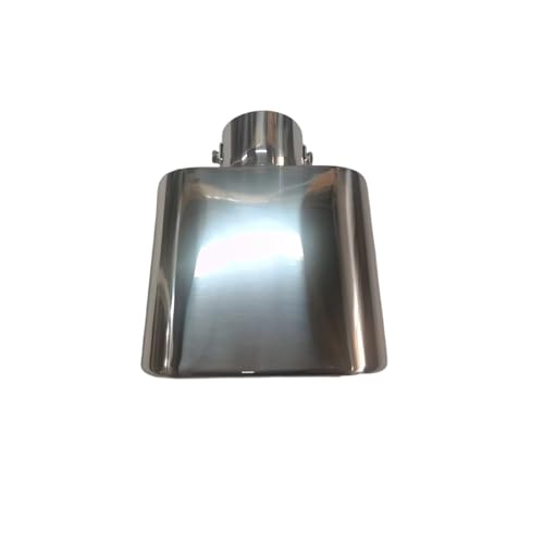 Acero Inoxidable End Trim Punta de Escape Universal para Coche, Tubo Cuadrado de Acero Inoxidable, embellecedor Cromado, Tubo de Escape Modificado para Coche Cola Modificado Tubo