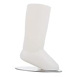 SAFIGLE 1個 プラスチック足金型 透明靴下 ベビーシューズサポートシェイパー ベビーソックス パッド入りソックス 直立靴下足スタンド 磁気靴下ホルダー 透明なベビーシューズ 幼児の足 白い