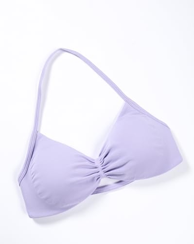 Image of AUROLA Influence Strappy Bra Sports Bras for Women, Backless Padded Impact Strappy Bra Workout Gym Yoga with Removable Cups