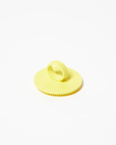 Image of Boie USA Face Scrubber - Handheld Facial Tool, Deep Cleansing Exfoliating Facial Brush. Fights Acne with Gentle, Silicone-Like Bristles, Long Lasting, & Hypoallergenic (Yellow)