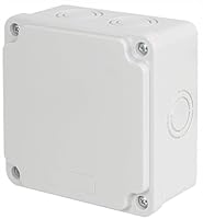 ELHEDA Abzweigdose wasserdich 100x100x50mm Verteilerdose IP65 Kabeldose außen Kunststoff Anschlusskästen Elektroverteilerdose für Feuchtraum Anschlussdose wetterfest mit Deckel