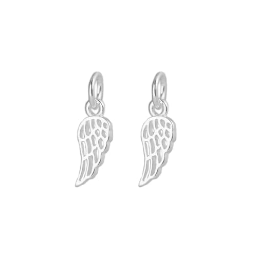 SUGARKITTEN LONDON Sterling Silver Oxidised Small Feather An