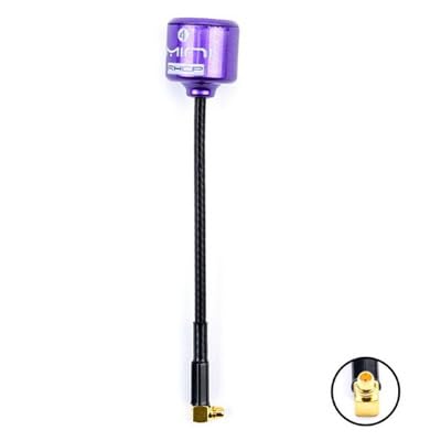 Antenne FPV Lollipop4 Mini – 5,8 GHz 2,8 DBi RHCP Pour Drone De Course, Choix Connecteurs SMA/RPSMA/MMCX/UFL, Rouge/noir/vert/violet