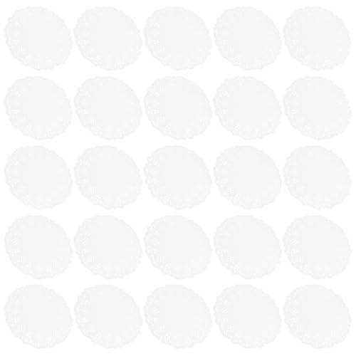 Cabilock 600 Piezas Papel Redondo Decorativo para Tartas y Mesas Manteles Desechables de Encaje para Fiestas Bodas Postres y Manualidades