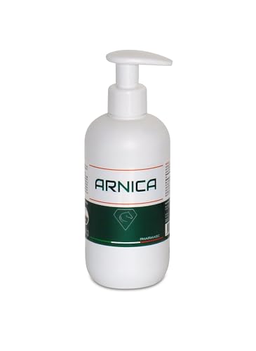 Arnica Gel para caballos uso humano extra fuerte 98%, 300 ml, acción intensa, fabricado en Italia, para masaje de músculos y articulaciones, fórmula natural y dermatológicamente testada