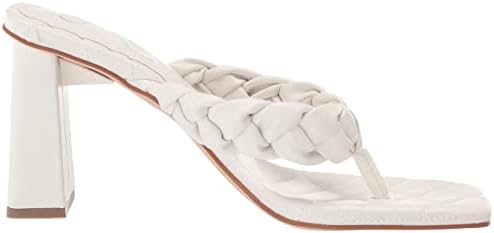 Jessica Simpson Women's Zaliye Braided High Heel Sandal Heeled, Bright White, 5.5 | Image 5