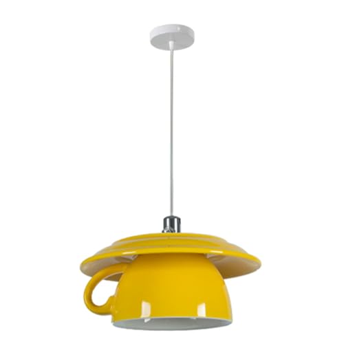 Lampadari a sospensione in ceramica a forma di tazza da caffè, lampada a sospensione per isola cucina, 5,7 pollici, luci a sospensione moderne da soffitto, lampada a isola nordica per bancone, bar, co