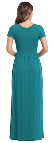 Image of VIISHOW Women's Long Sleeve Loose Plain Maxi Dresses Casual Long Dresses with Pockets