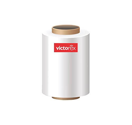 Image of Victorex 4 Inch (100 mm) Width Compostable Packing Material Roll | Eco-Friendly Biodegradable Packaging Sheet | 100 Meter Length | White | Pack of 1