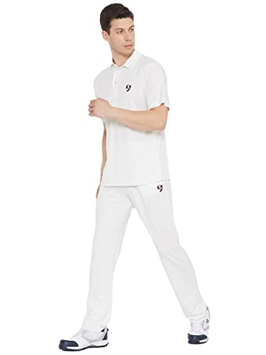 Image of SG CLUB Half sleeves Cricket whites Combo (Pant+Shirt)