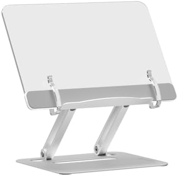 Multifunctional and Livable Reading Shelf Aluminum Alloy Acrylic Desktop Flat Stand image 2