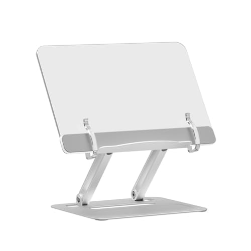 Support de lecture en acrylique et aluminium réglable pour bureau