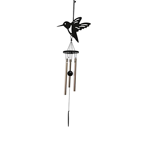 Carillon Éolien Métal Loup – 38 Pouces (96 Cm) – Décoration Jardin – Cadeau Original – Son Apaisant
