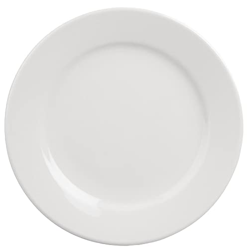 Olympia CC206 Athena Hotelware Wide Rimmed Plate - 165mm 6 1/2" (Box 12), White - Image 6