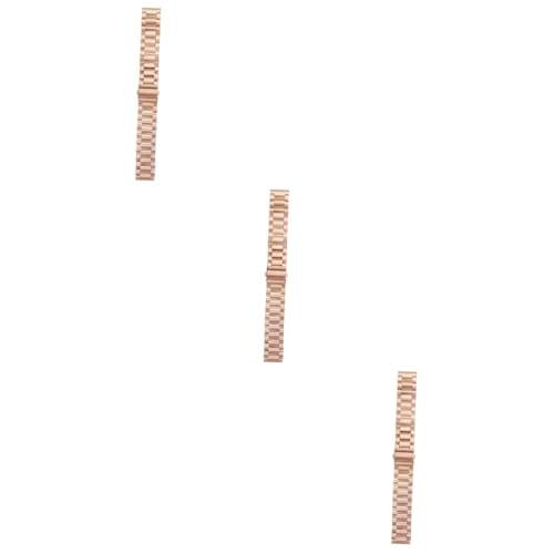 Bracelet de montre en acier inoxydable élégant et durable lot de 3 bandes de rechange