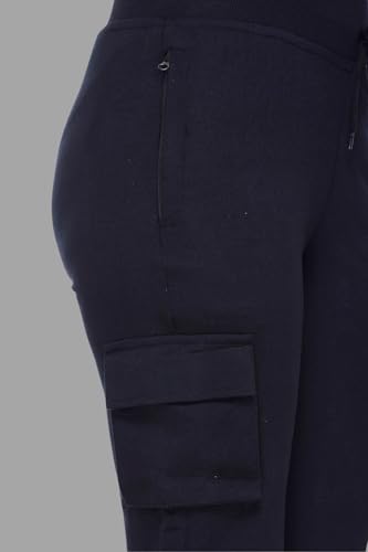 Image of White Moon Women's 4 Pocket Cargo Joggers for Gym - Comfortable Track Pants for Women, Cotton Jogger Combo Pack of 2, Ideal Track Pants for Women, Cargo Joggers for Everyday Wear