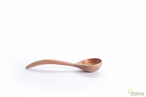 Image of Zishta Handmade Neem Wood Soup /Ice Cream /Snack Bowl with Spoon | Set of 2 | Mixing / Snacks & Multipurpose Bowls Pack of 2 | Serving Bowl for Breakfast Snacks Soup Serveware Salad Bowls for Home Kitchen