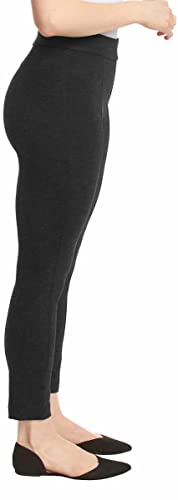 Anne Klein Womens Midweight Tummy Control Ponte Pant (Small, Charcoal Heather)2