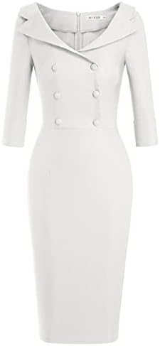MUXXN Women's Classic Vintage Sweetheart Neckline Cocktail Prom Tea Dress