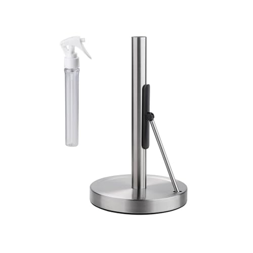 Soporte de acero inoxidable para toallas de papel de cocina con spray integrado 2