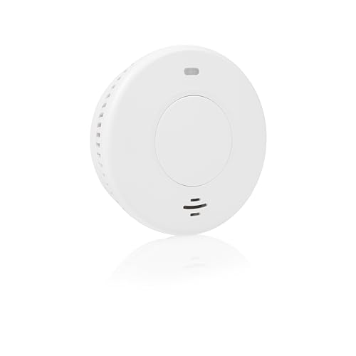 Smartwares vernetzbarer Rauchmelder - Verbinden Sie bis zu 24 Melder - Nicht austauschbare 10-Jahres-Batterie - Schnelle und zuverlässige Erkennung - 85 dB - FSM-17001