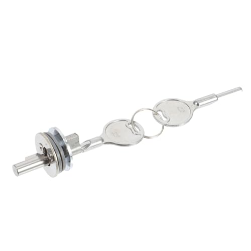 Homoyoyo Cerradura Deslizante para Puerta de Vidrio con Llave Pestillo de Seguridad para Gabinete y Joyería Material Resistente y Hierro Fácil Instalación para Puertas Corredizas Hogar