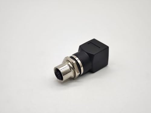 Adaptador Elecbee M12 a RJ45 D Código 4 Pines Hembra Ángulo miniatura 6