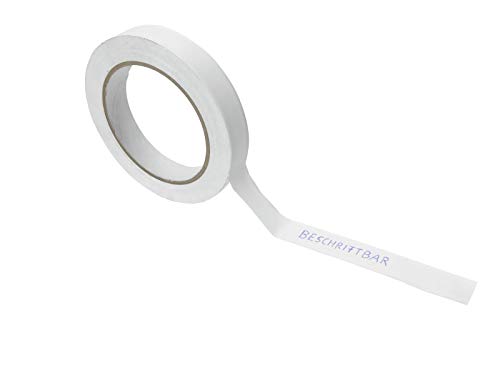 Beschriftungsband weiß 19mmx33m | Beschriftbares Klebeband