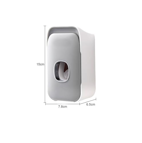 Image of Evona Wall Mounted Automatic Toothpaste Dispenser Squeezer with Toothbrush Holder Bathroom Accessories Sets