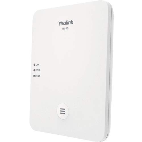 Yealink DECT IP Multi-Cell System W80B - IP DECT - 100 x Handset Supported - 100 Simultaneous Calls - Pearl White
